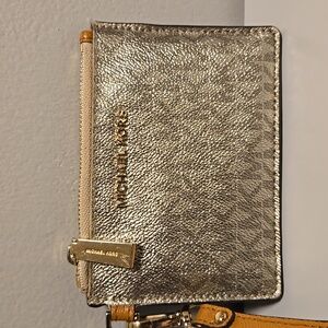 Michael Kors Silver Wristlet